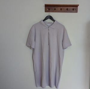 [Zara] Purple Zip T-Shirt Dress